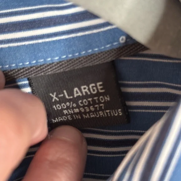 Men’s St. John’s Bay Cotton Button Up Size XL - Picture 8 of 11